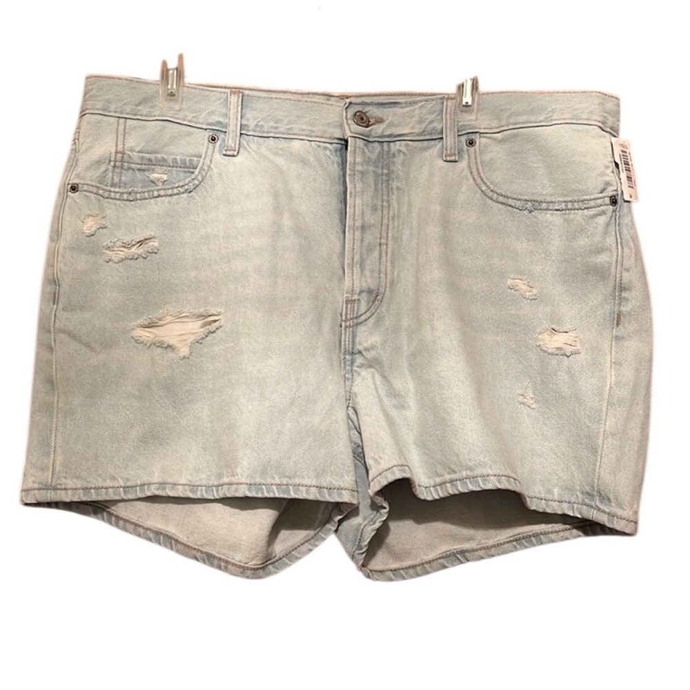 Old Navy Slouchy Straight Button Jean Shorts NWT Size 14